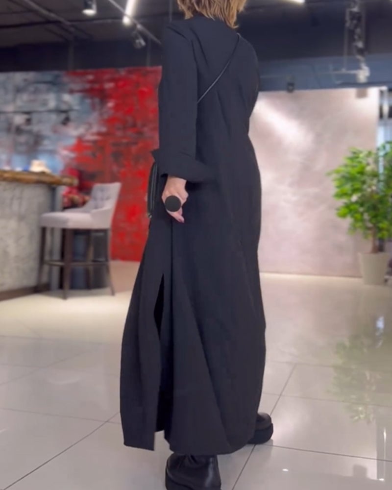Kesslyn - Soft-Touch Maxi Shift Dress