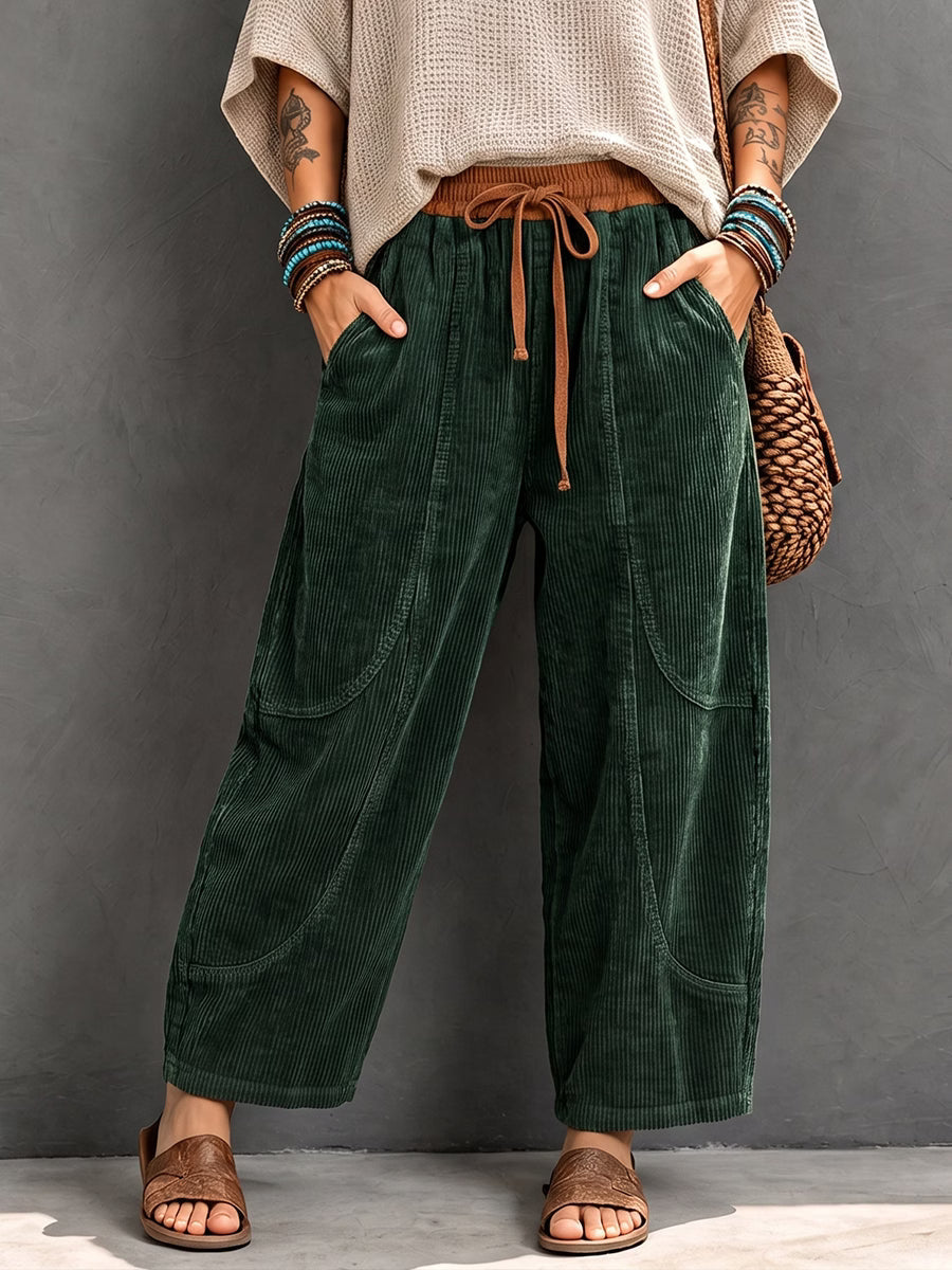 Branka - Textured Harem Trousers