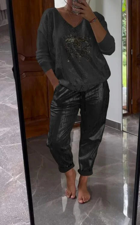 Noravelle - Soft-Touch Two-Piece Lounge Set