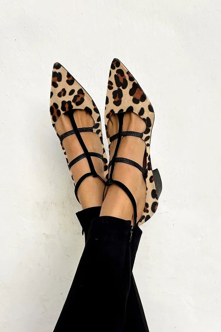 Saina - Sleek Pointed-Toe Ballerina Flats