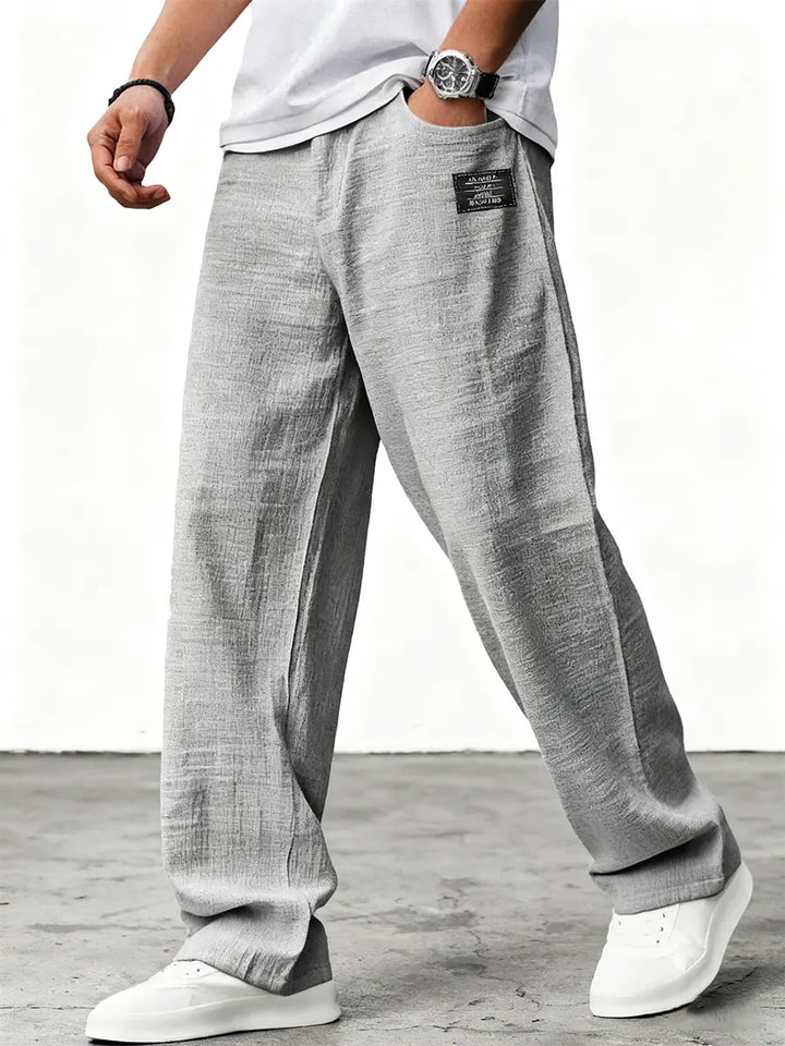 Aron - Lightweight Textured Trousers