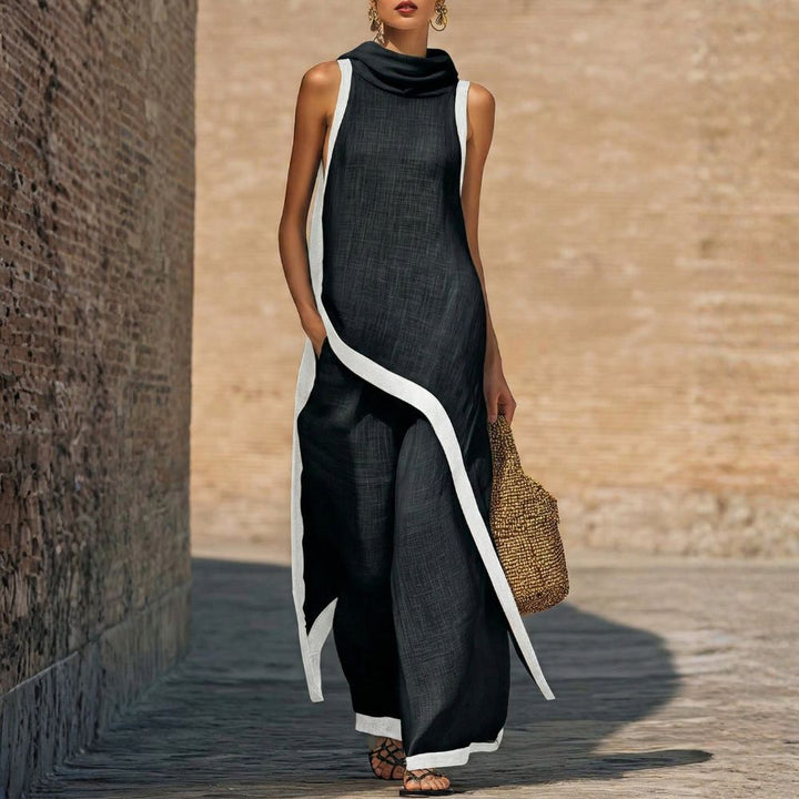Solenique - Flowing Asymmetrical Two Piece Set