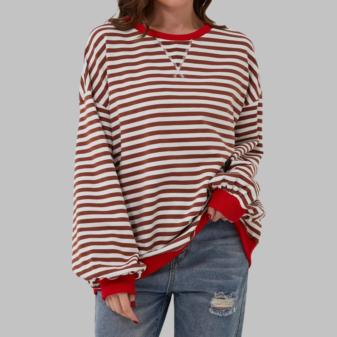 Amelia - Soft-Touch Striped Jumper