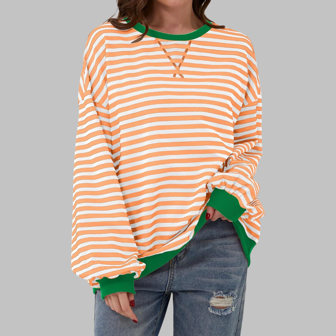 Amelia - Soft-Touch Striped Jumper