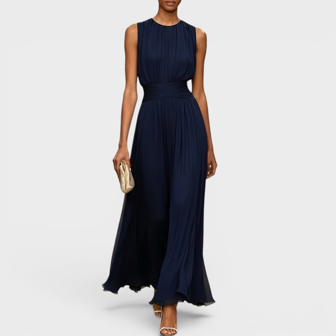 Evadne - Premium Draped Midi Dress