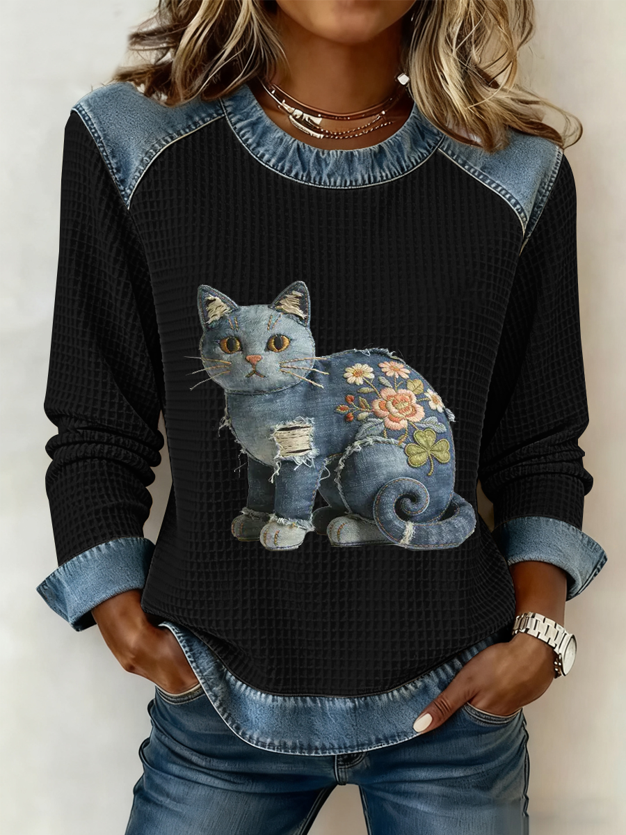 Maya - Soft-Touch Patchwork Top