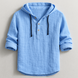 Tavrell - Refined Linen Hooded Shirt