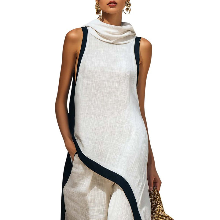 Gillian - Sculptural Linen Two-Piece Set