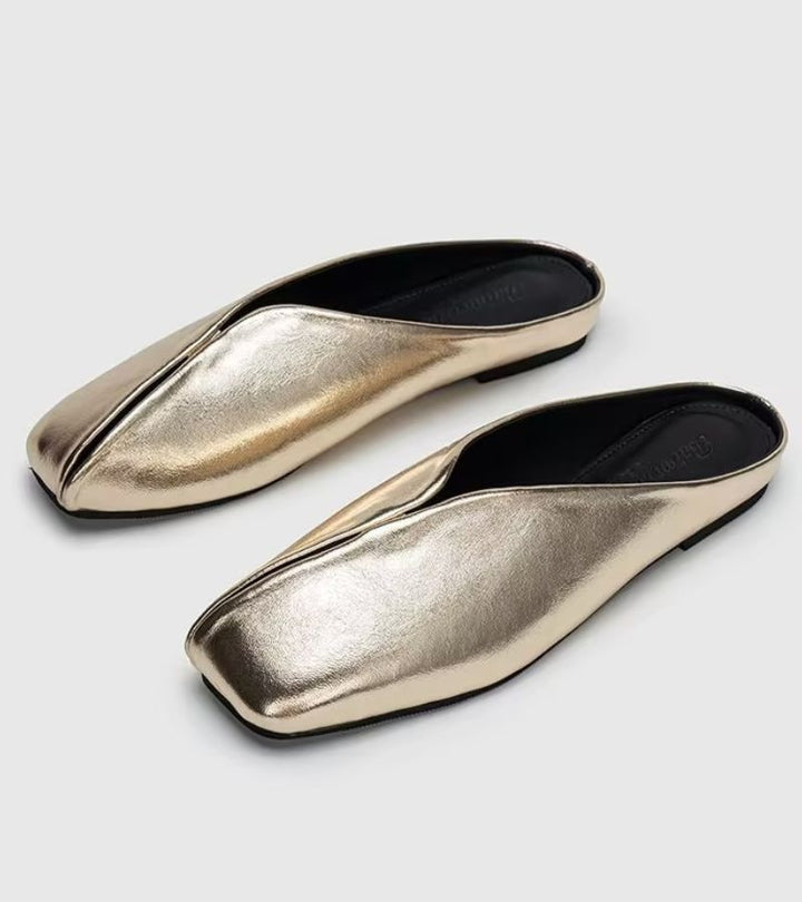 Camellia - Premium Square-Toe Mule