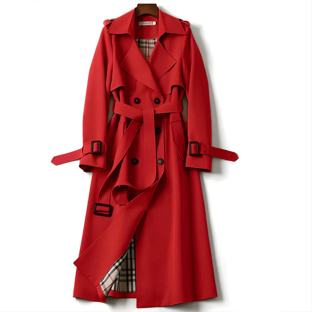 Aliki - Double-Breasted Belted Trench Coat