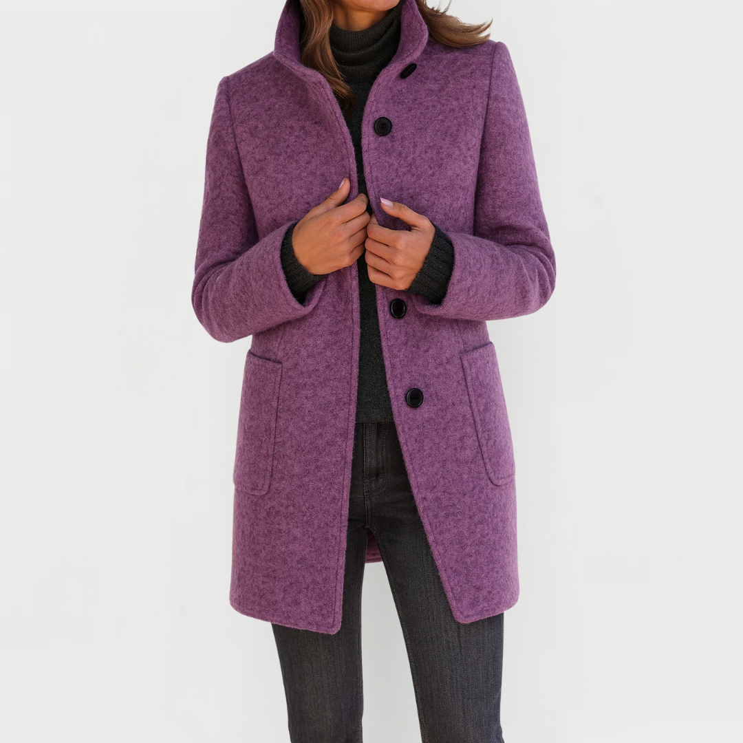 Elanique - Soft-Touch Tailored Coat