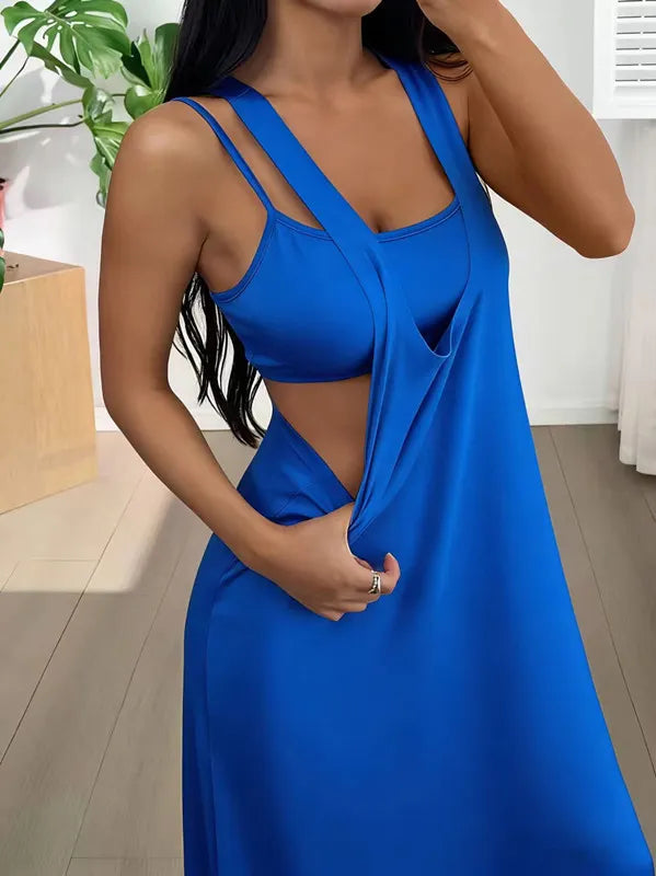 Evania - Layered Two Piece Maxi Dress Set