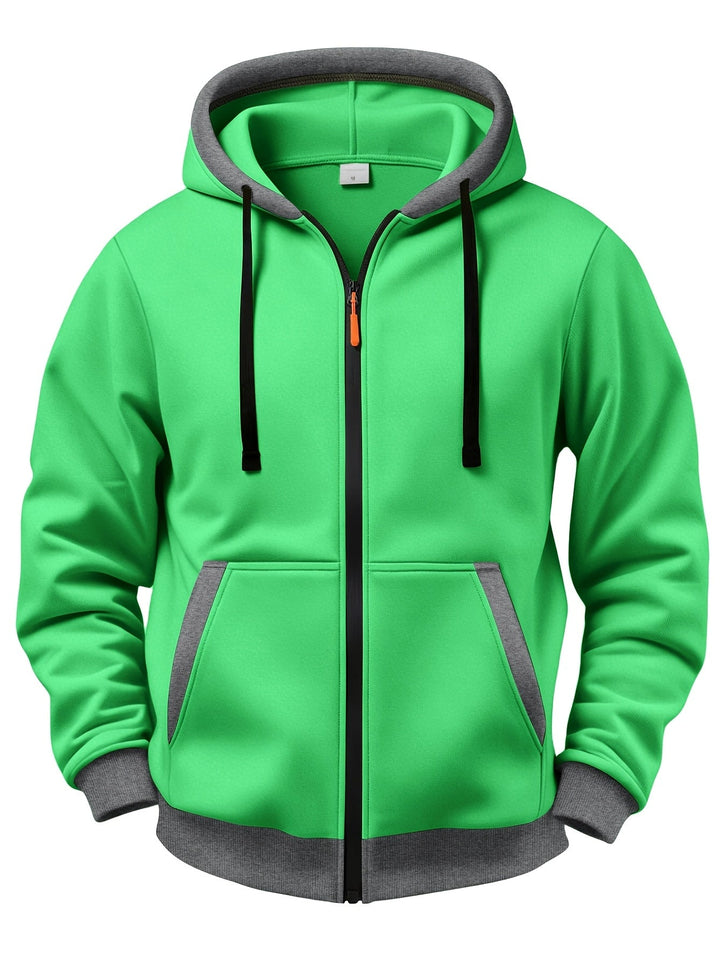 Brenner - Soft-Touch Hooded Zip Jacket