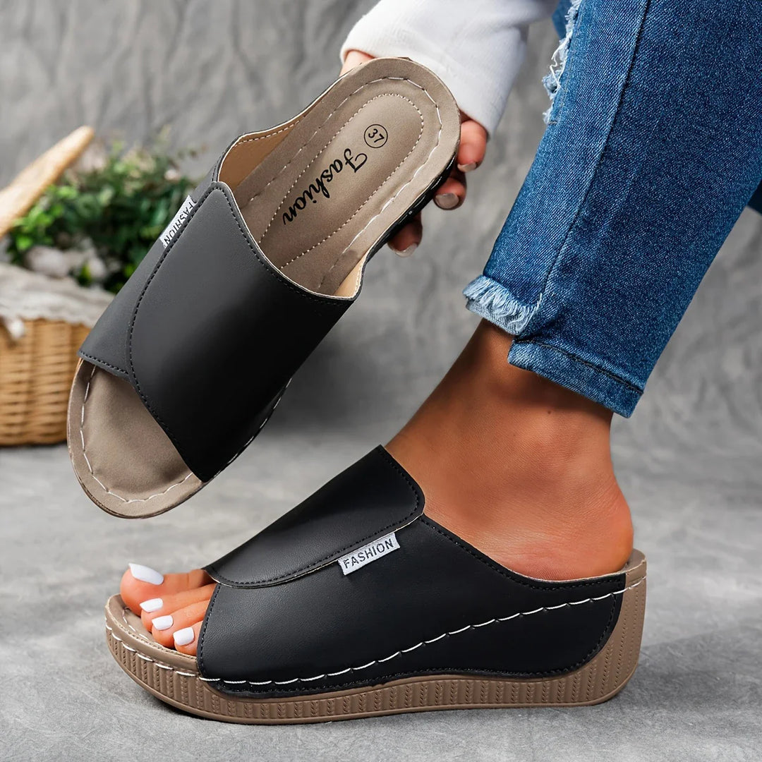 Verena - Platform Slip-On Sandals