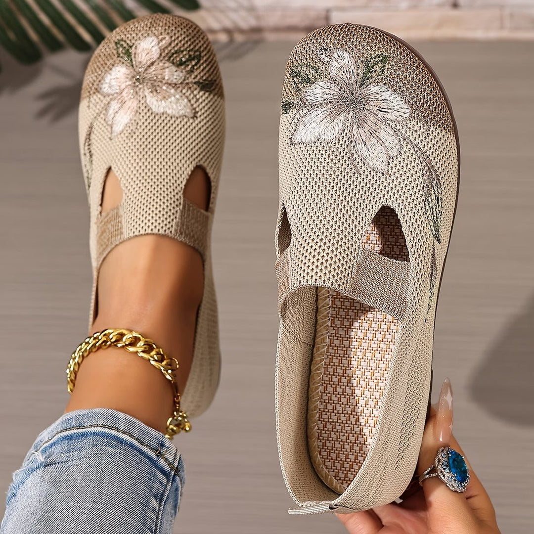 Xara - Floral Slip-On Flats