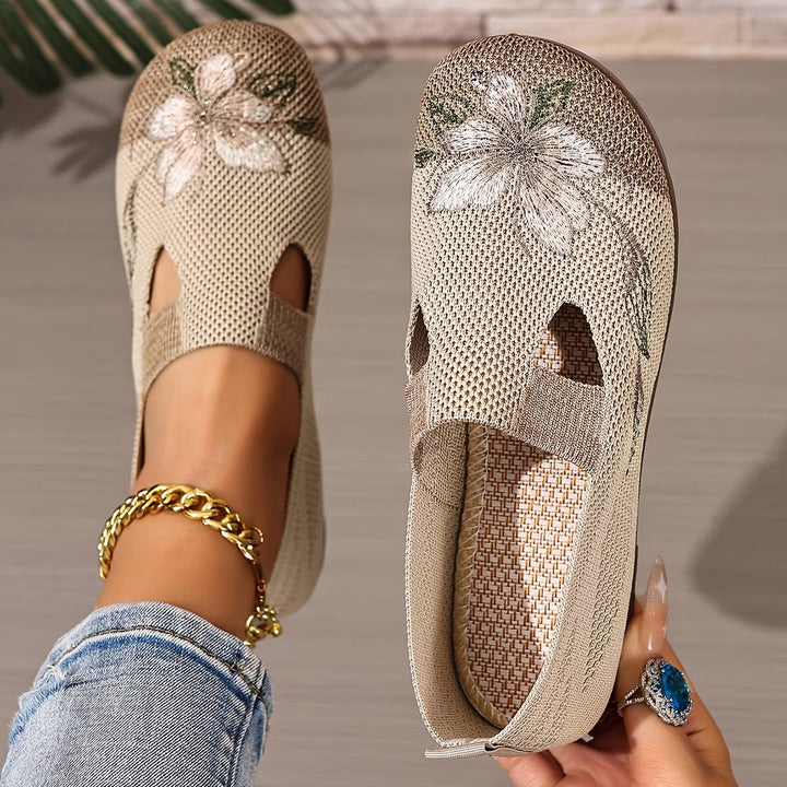 Xara - Floral Slip-On Flats