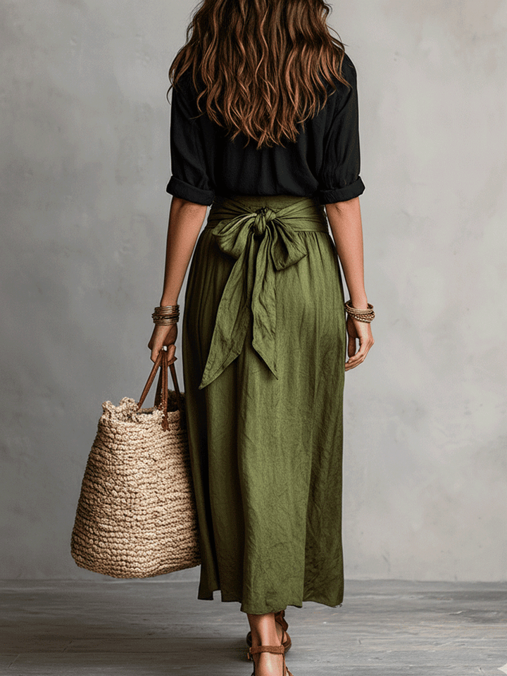 Estella - Elegant Blouse & Midi Skirt Set