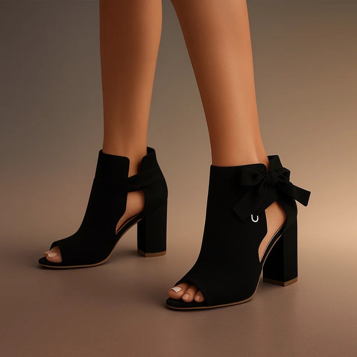 Celine - Refined Peep-Toe Heels