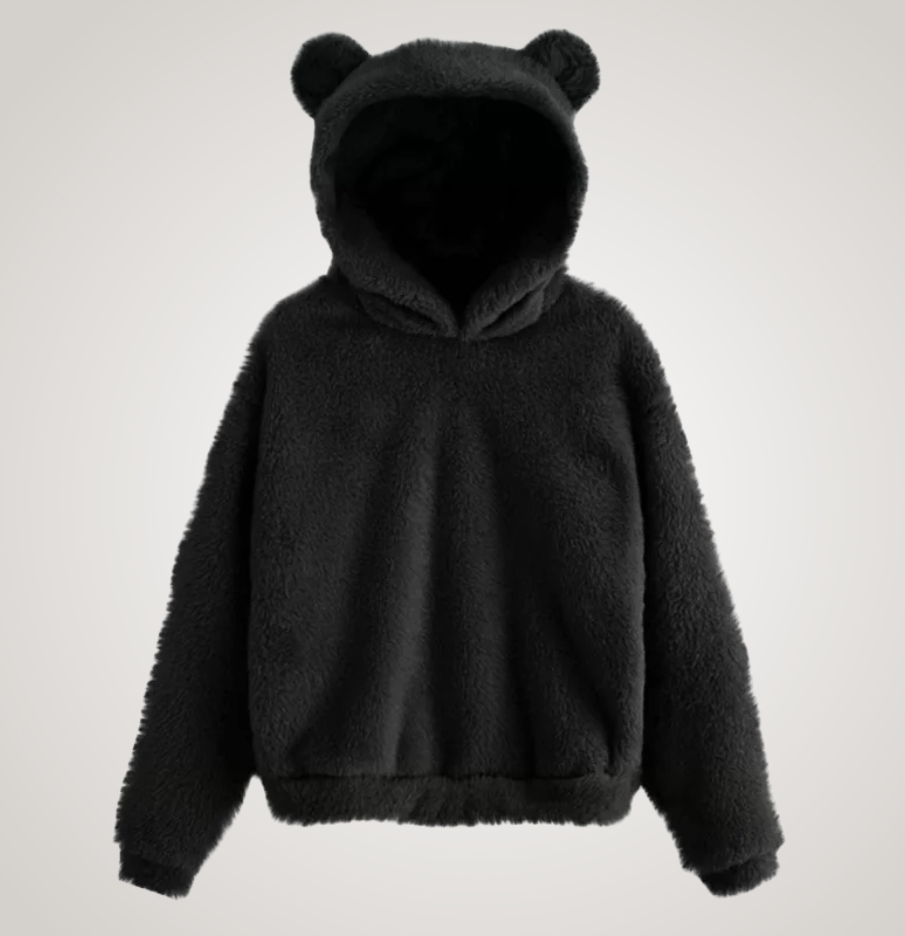 Tialyn - Plush Bear-Ear Hoodie