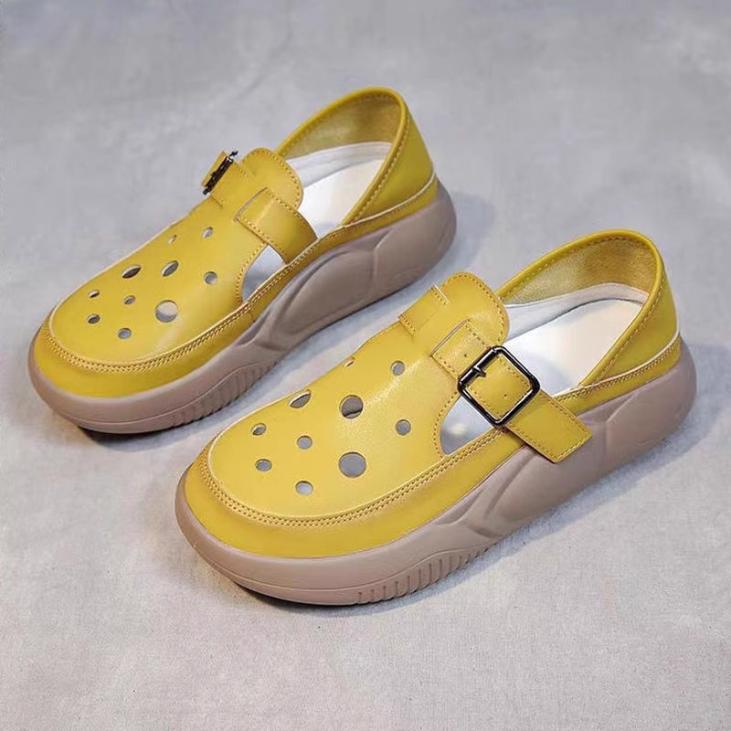 Nayeli - Buckled Comfort Walking Shoes