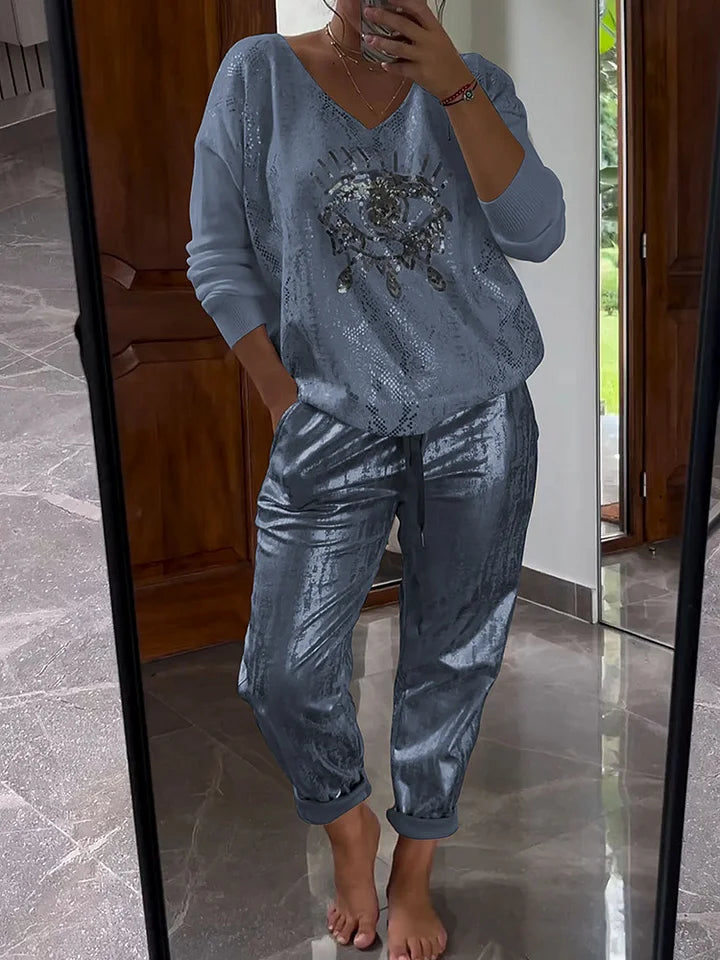 Noravelle - Soft-Touch Two-Piece Lounge Set