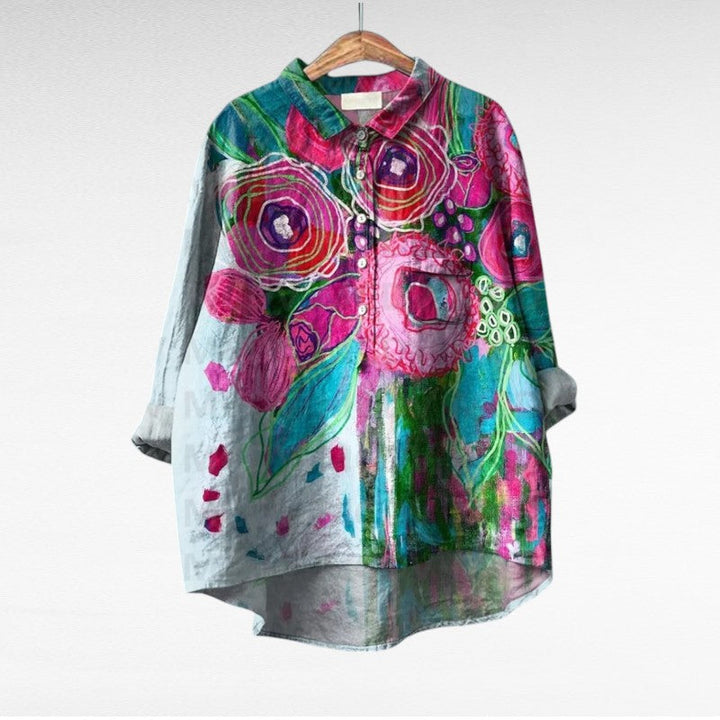 Elodie - Soft-Touch Floral Blouse