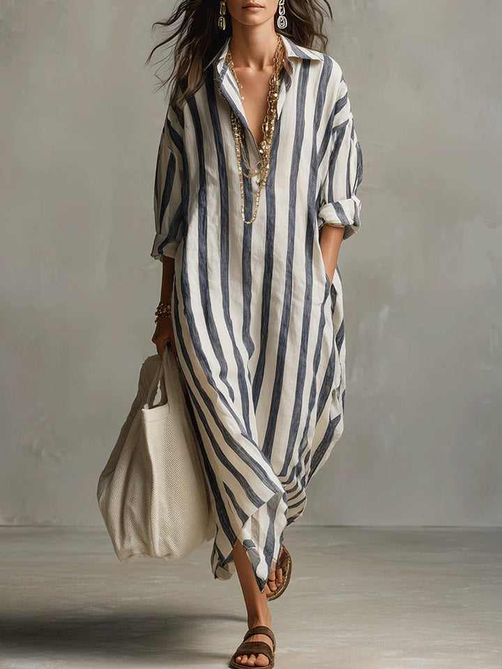 Velinna - Breezy Linen Maxi Dress