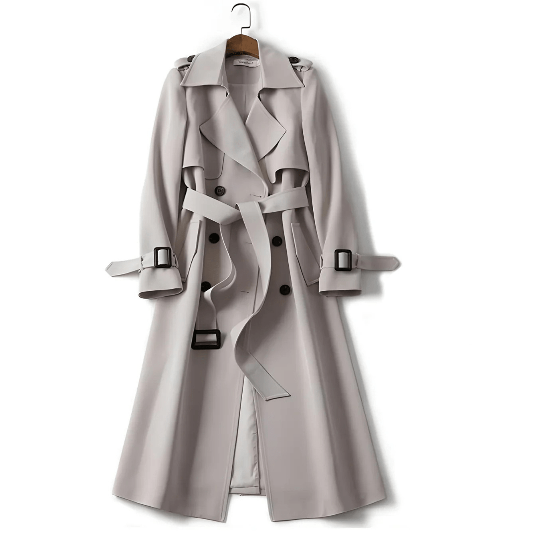 Aliki - Double-Breasted Belted Trench Coat