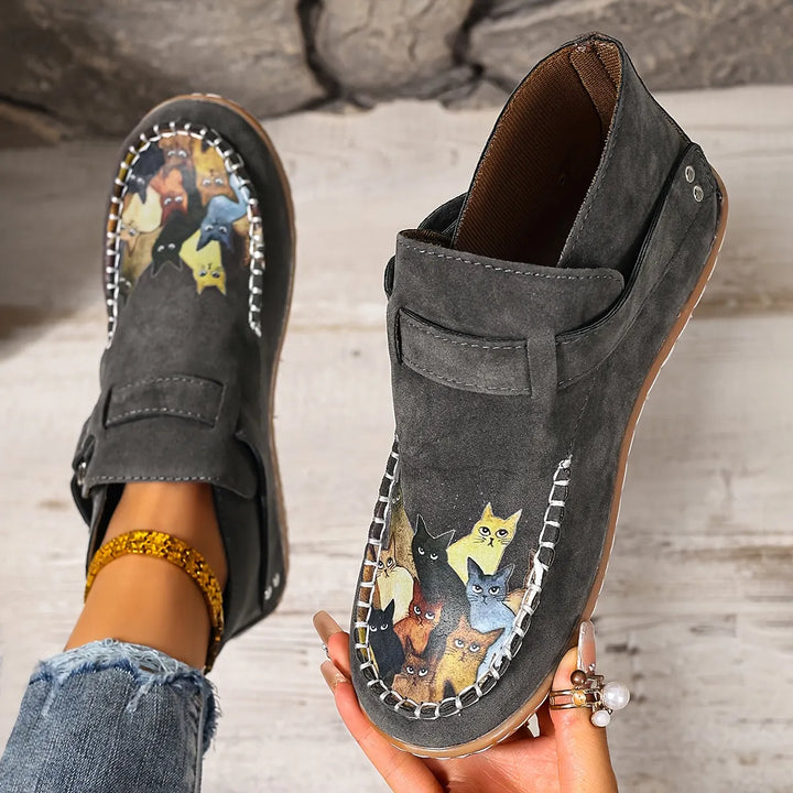 Cara - Buckle Detail Comfort Loafers