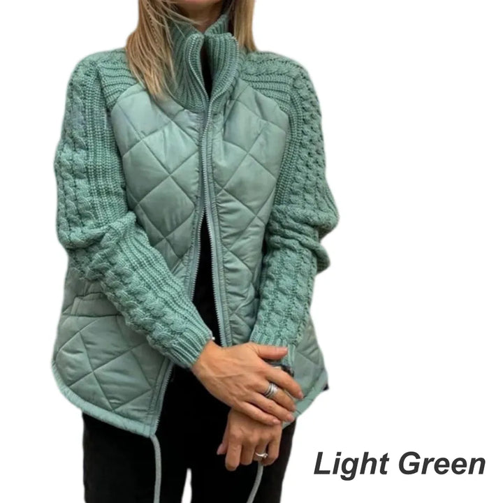 Corisanna - Warm Zip Front Knit Jacket