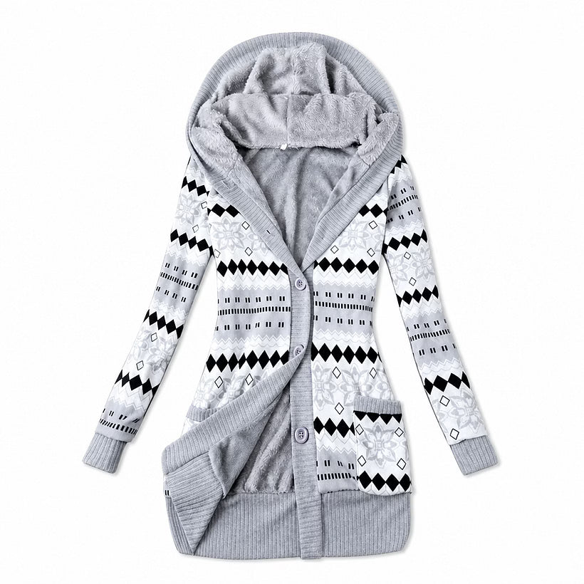 Ines - Thermal Hooded Cardigan