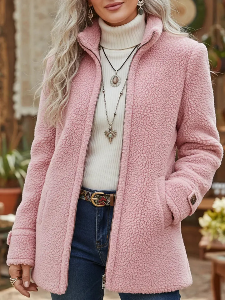 Eliza - Soft-Touch High-Collar Coat