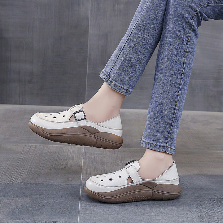 Nayeli - Buckled Comfort Walking Shoes