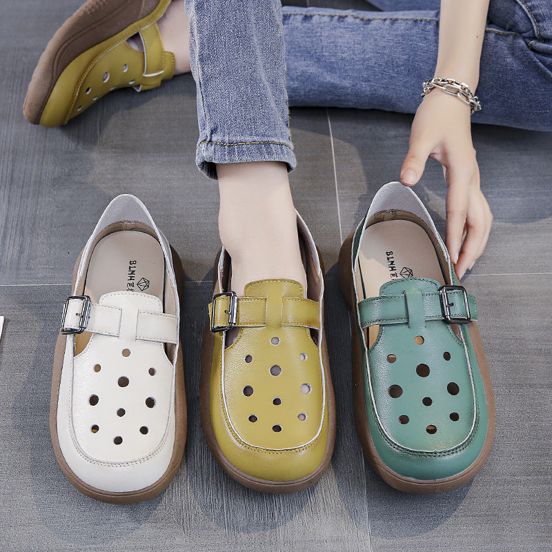 Nayeli - Buckled Comfort Walking Shoes