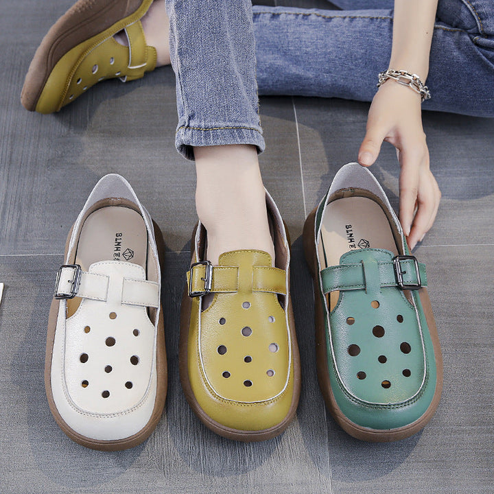 Nayeli - Buckled Comfort Walking Shoes