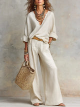 Zinnoria - Breezy Linen Two Piece Set