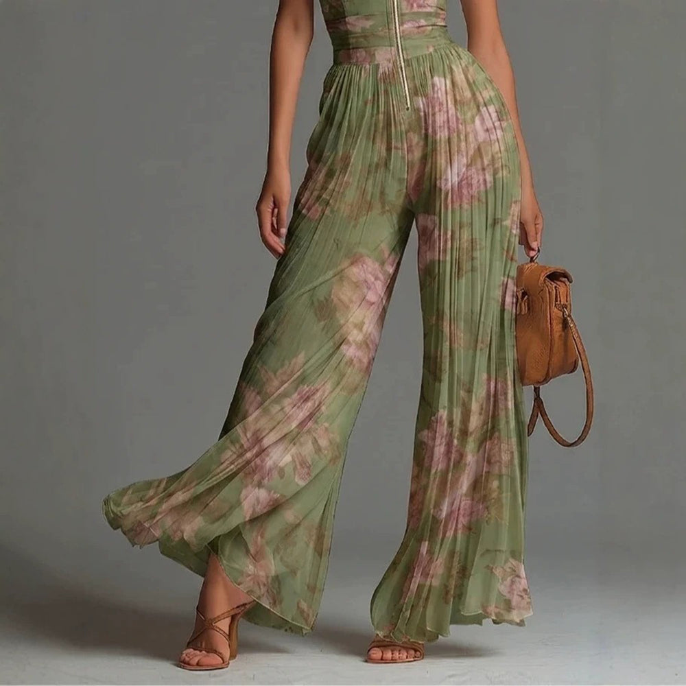 Thessaly - Soft-Touch Wide-Leg Jumpsuit
