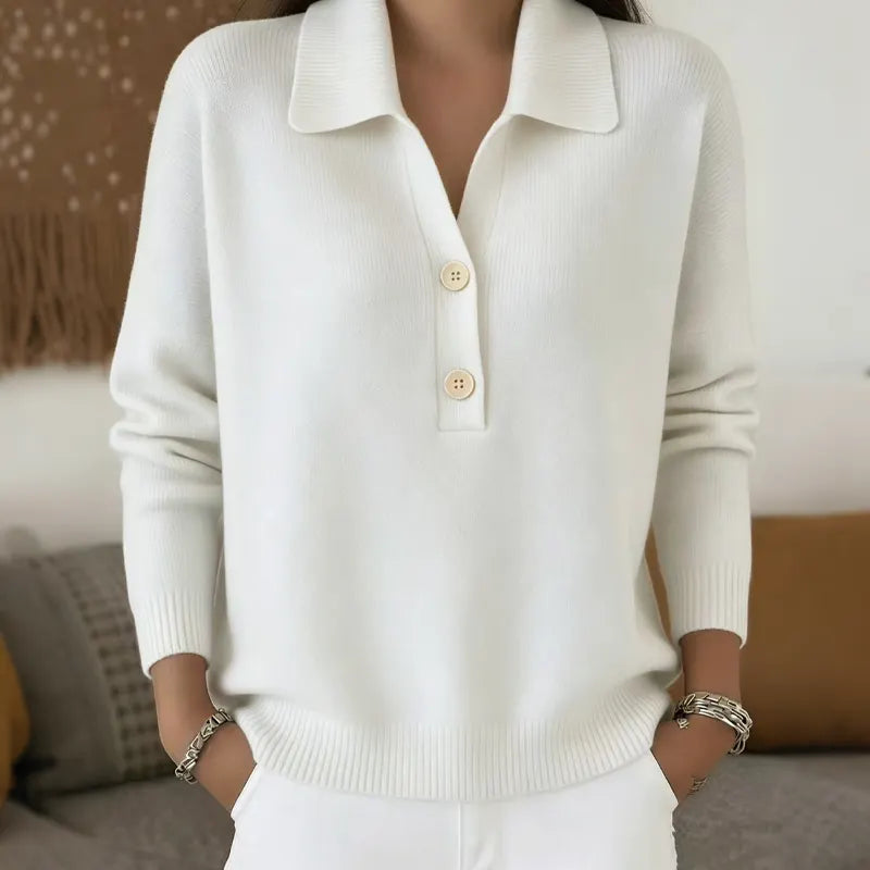 Marcellisse - Soft-Touch V-Neck Sweater