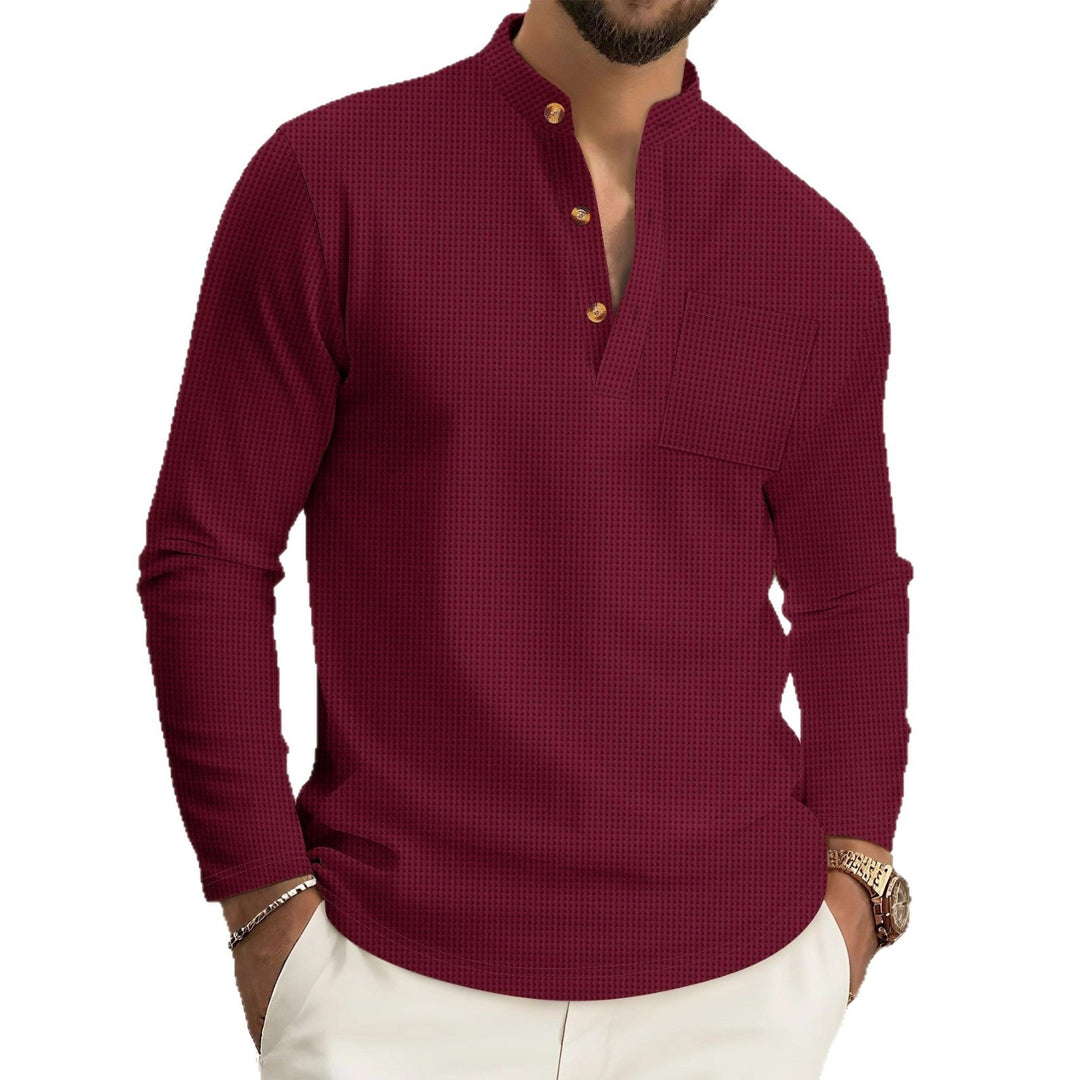 Tovan - Soft-Touch Stand-Collar Shirt