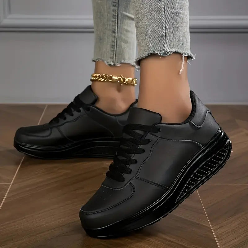 Sable - Lace Up Platform Sneakers Casual Fit