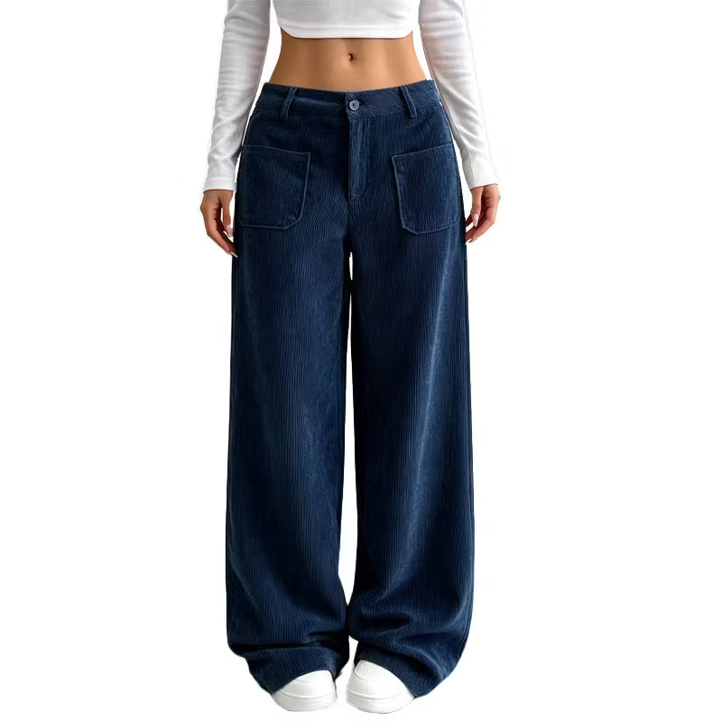 Eithne - Soft-Touch Wide-Leg Trousers