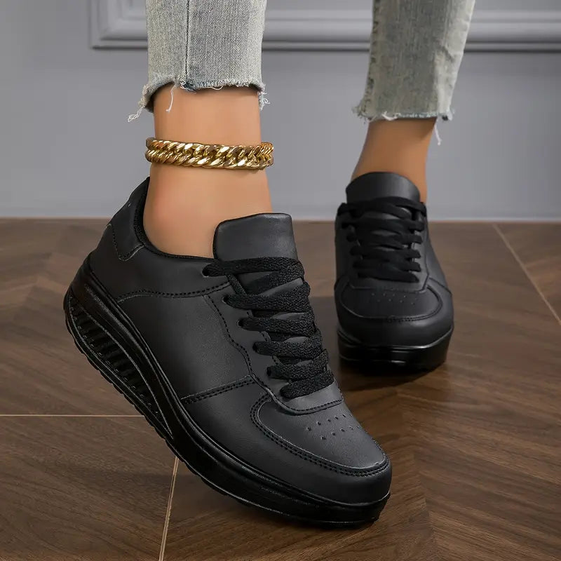 Qira - Platform Lace-Up Sneakers