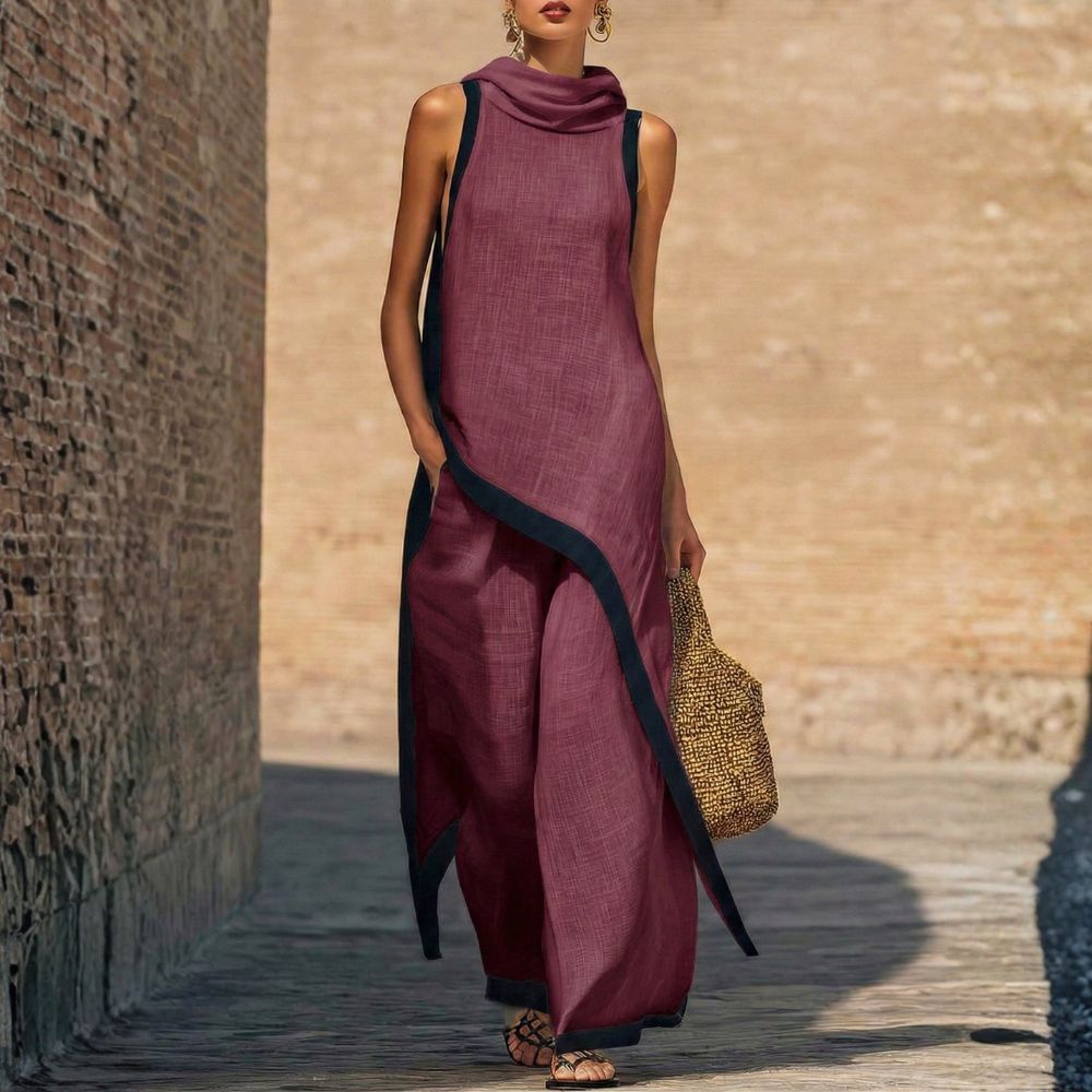 Gillian - Sculptural Linen Two-Piece Set
