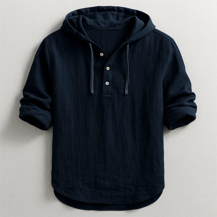 Tavrell - Refined Linen Hooded Shirt