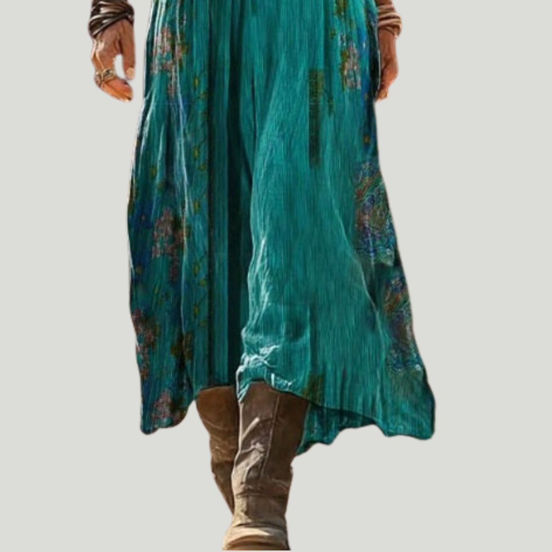 Lymira - Soft-Touch Floral Midi Dress