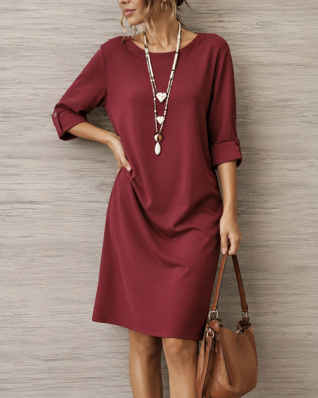 Delya - Draped Midi Dress