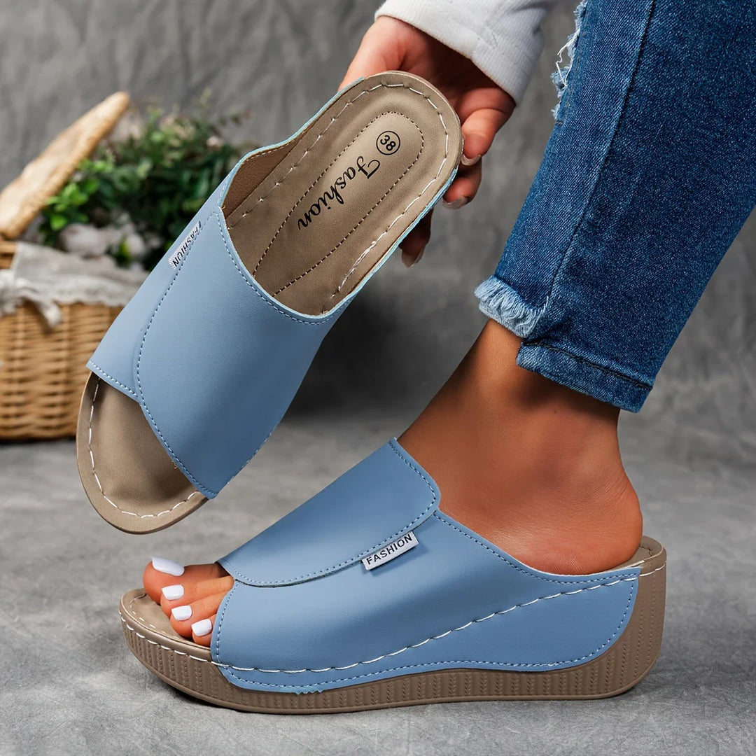 Verena - Platform Slip-On Sandals