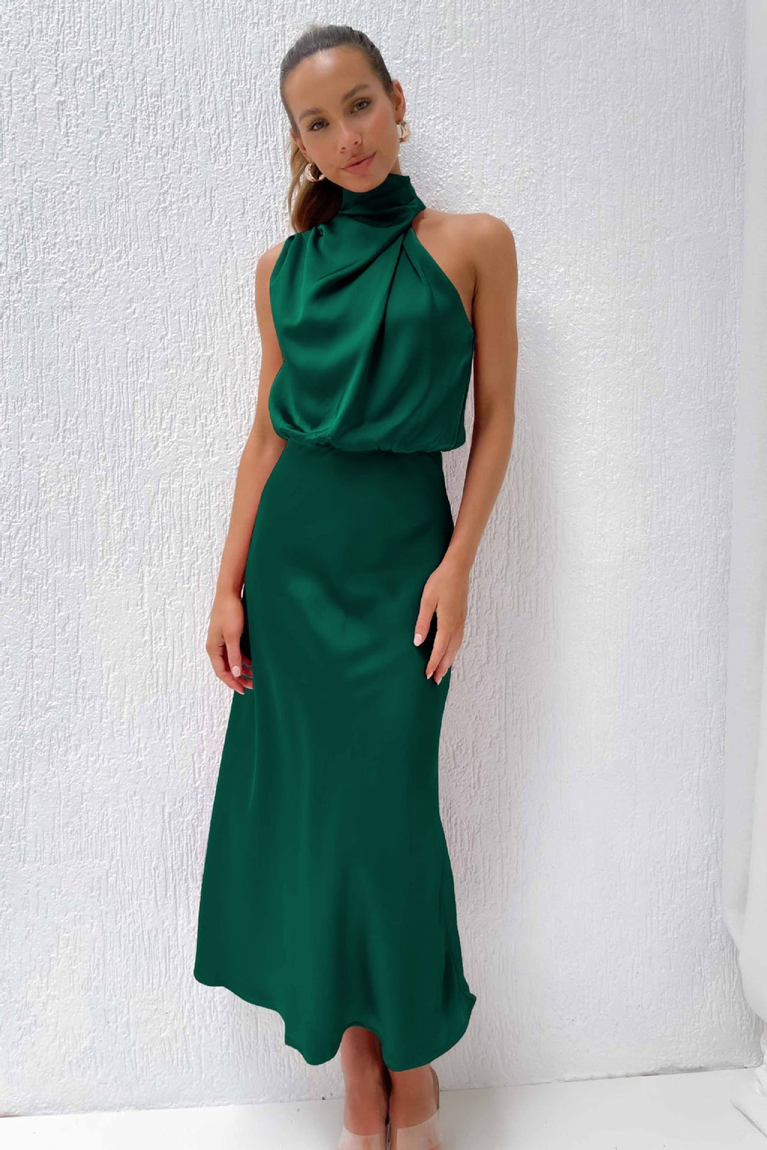 Theodosia - Draped Maxi Dress