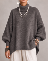 Sorcha - Relaxed Draped Turtleneck Sweater