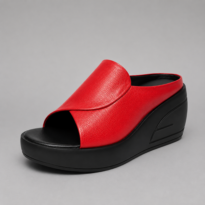 Alcinia - Supportive Slip-On Wedge Sandals